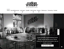 Tablet Screenshot of cotton-n-more-fashion.com